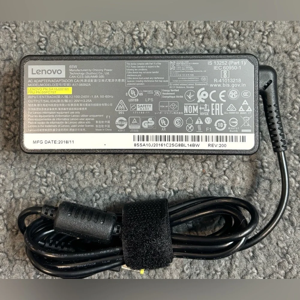 Lenovo A17-065N2A 65W 3.25A AC Power Adapter Charger Genuine Original New